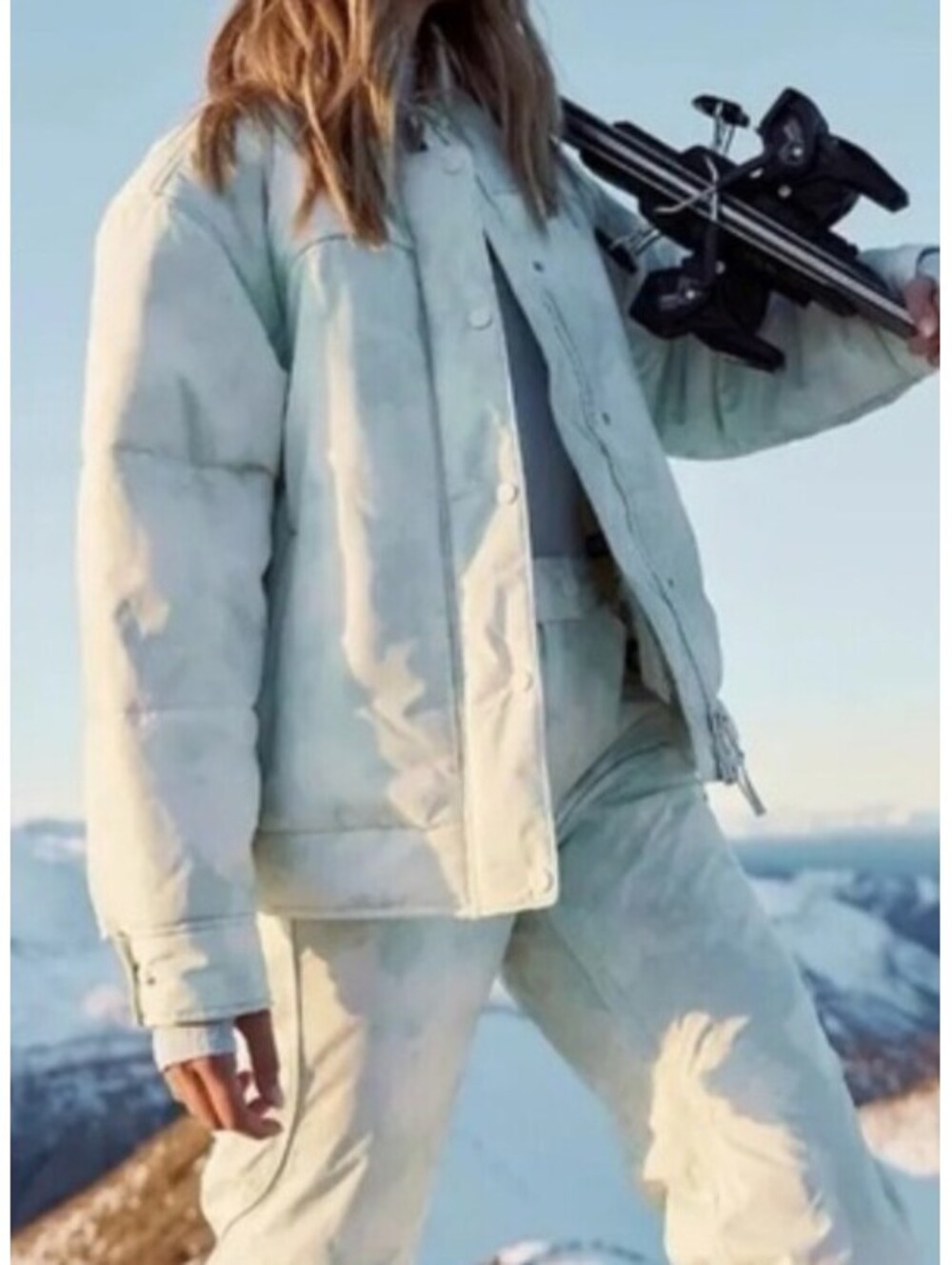 FP MOVEMENT green white bunny slope ski coat sz M